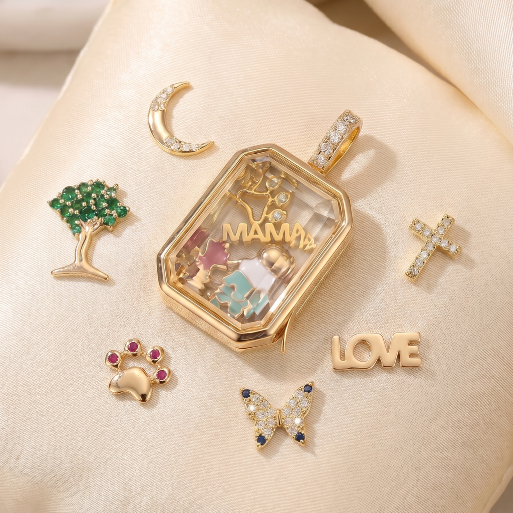 Collier Médaillon à Personnaliser avec ses Breloques
