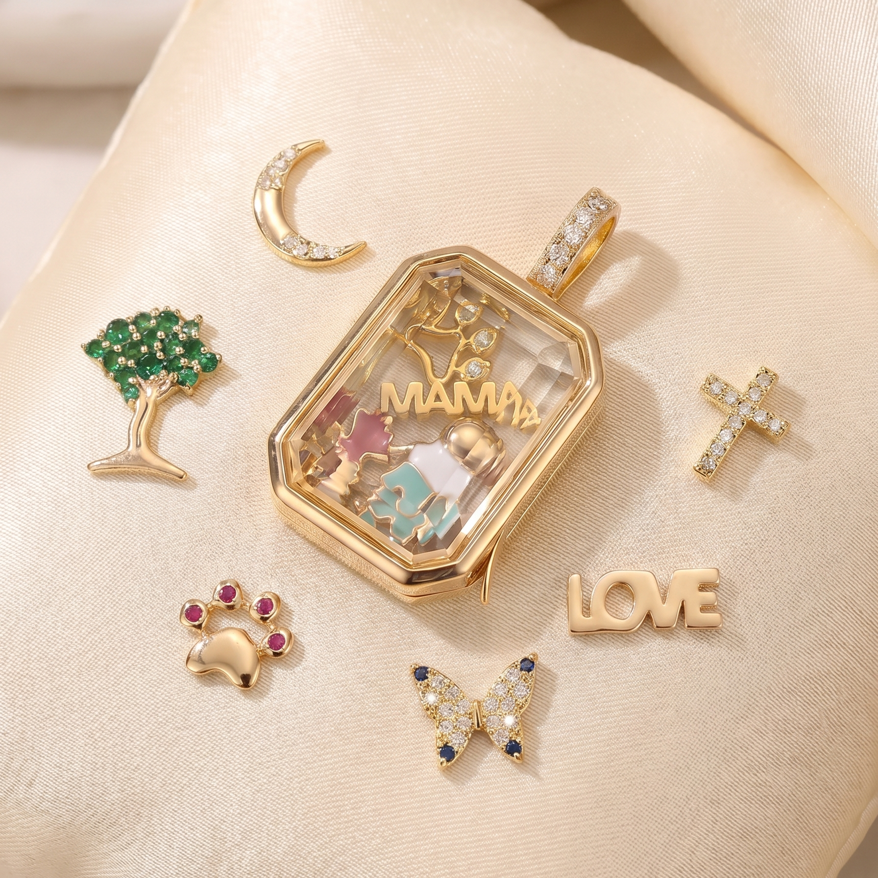 Collier Médaillon à Personnaliser avec ses Breloques